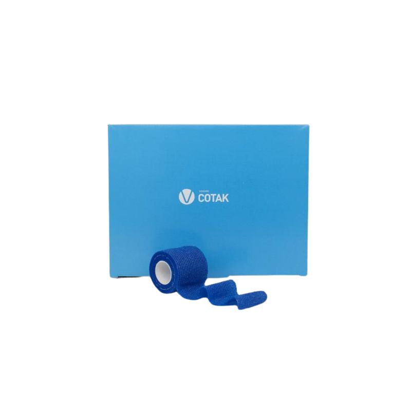 Vendari COTAK Venda Elástica Cohesiva de Compresión y Fijación Azul de 5 cm x 4,5 m - Caja Individual